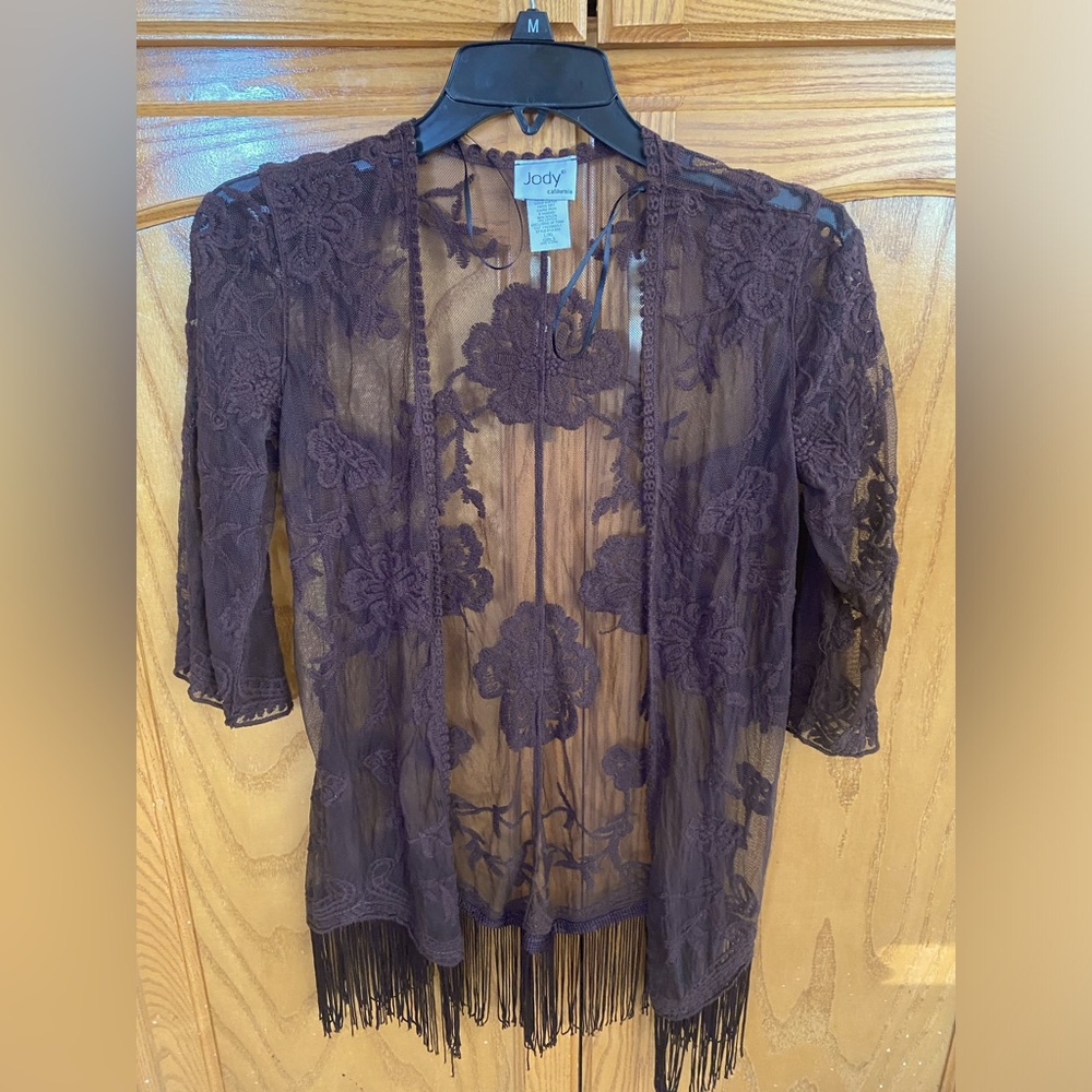 Girls Lace Cover Fringe Youth L/XL Jody Brand Elegant